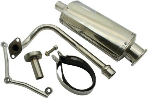 QMB139 50cc, 4-stroke Performance Exhaust - Oval