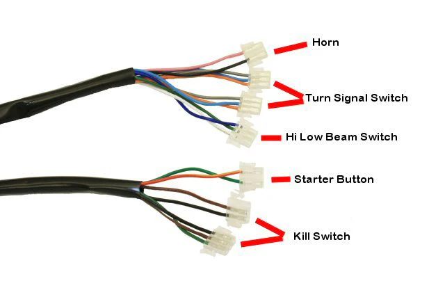 Universal Parts Complete GY6 Scooter Wire Harness - Image 3